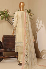 Sada Bahar Stitched 3 Piece Luxury Festive Emb Lawn Vol-04 Suit-MK-14-Cream