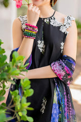 Meraki By Asifa Nabeel Unstitched 3 Piece Digital Printed Lawn Vol-02 Collection'2024-MK-14-Surma