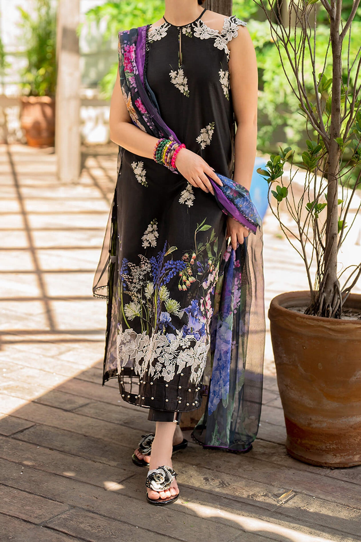 Meraki By Asifa Nabeel Unstitched 3 Piece Digital Printed Lawn Vol-02 Collection'2024-MK-14-Surma