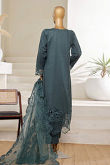 Sada Bahar Stitched 3 Piece Luxury Emb Spring Vol-05 Suit-MK-43-Green