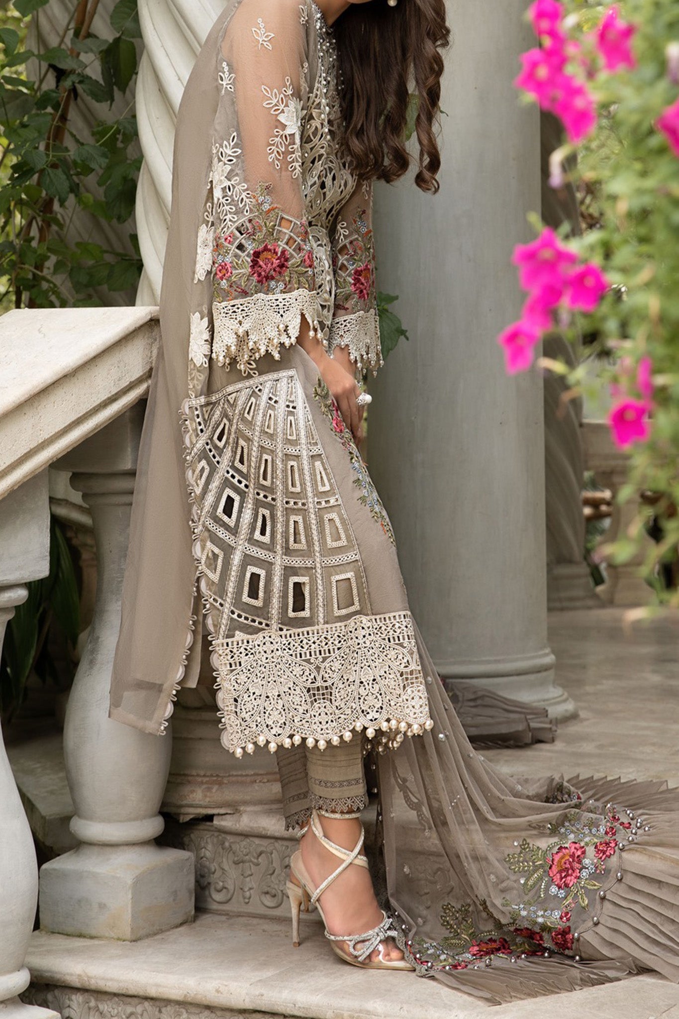 Maria B Unstitched 3 Piece Luxury Emb Lawn Eid 2 Collection'2024-ML-01
