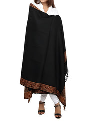 Mominas Kashmiri Heera Shawl - Black