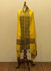 Mominas Kashmiri Heera Shawl - Mustard