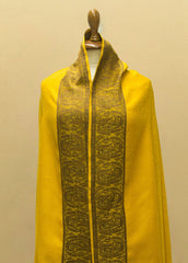 Mominas Kashmiri Heera Shawl - Mustard