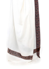 Mominas Kashmiri Heera Shawl and Stoler - White - Mominas