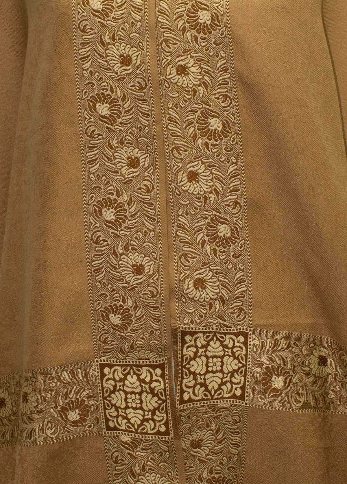 Mominas Kashmiri Heera Stole or Muffler - Camel Brown