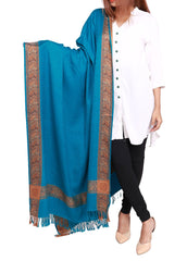 Mominas Mominas Kashmiri Heera Shawl or Stole - Light Blue