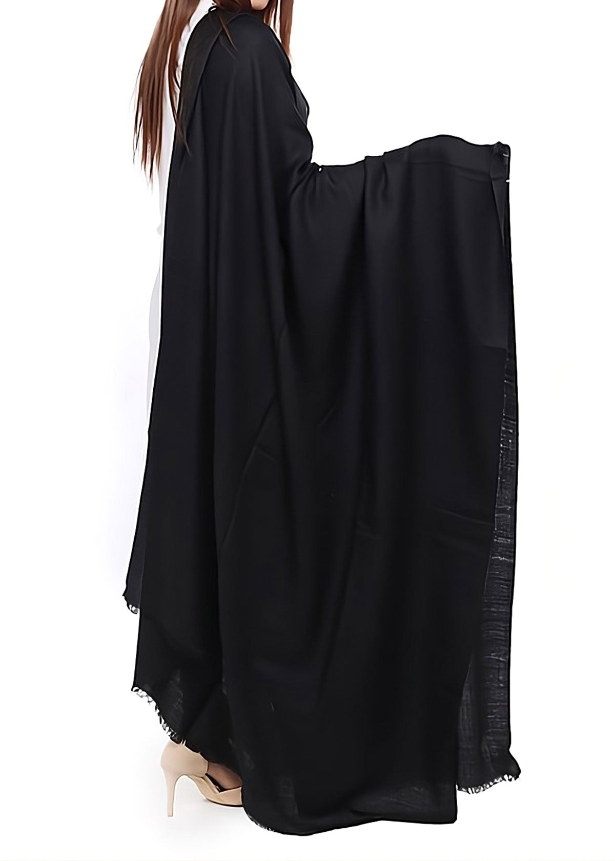 Mominas Mominas Plain Water Pashmina Shawl and Stoler - Black