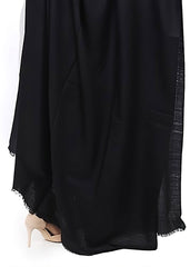 Mominas Mominas Plain Water Pashmina Shawl and Stoler - Black