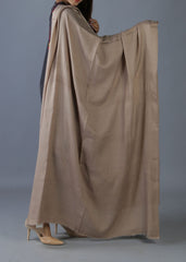 Mominas Plain Pashmina Shawl - Khaki