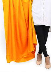 Mominas Plain Pashmina Shawl - Mustard