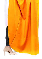 Mominas Plain Pashmina Shawl - Mustard