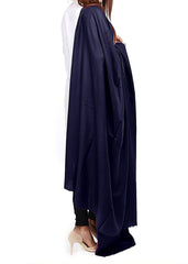 Mominas Plain Pashmina Shawl For Women - Navy Blue