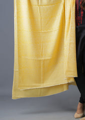 Mominas Pure Wool Shawl - English Yellow