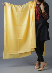 Mominas Pure Wool Shawl - English Yellow