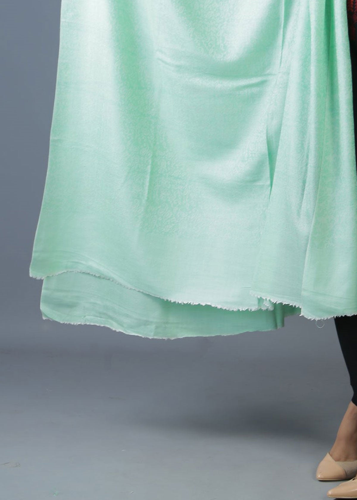Mominas Pure Wool Shawl - English Green