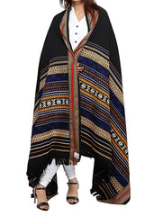 Mominas Timeless Mehrabi Tharri: Blue with Black Base