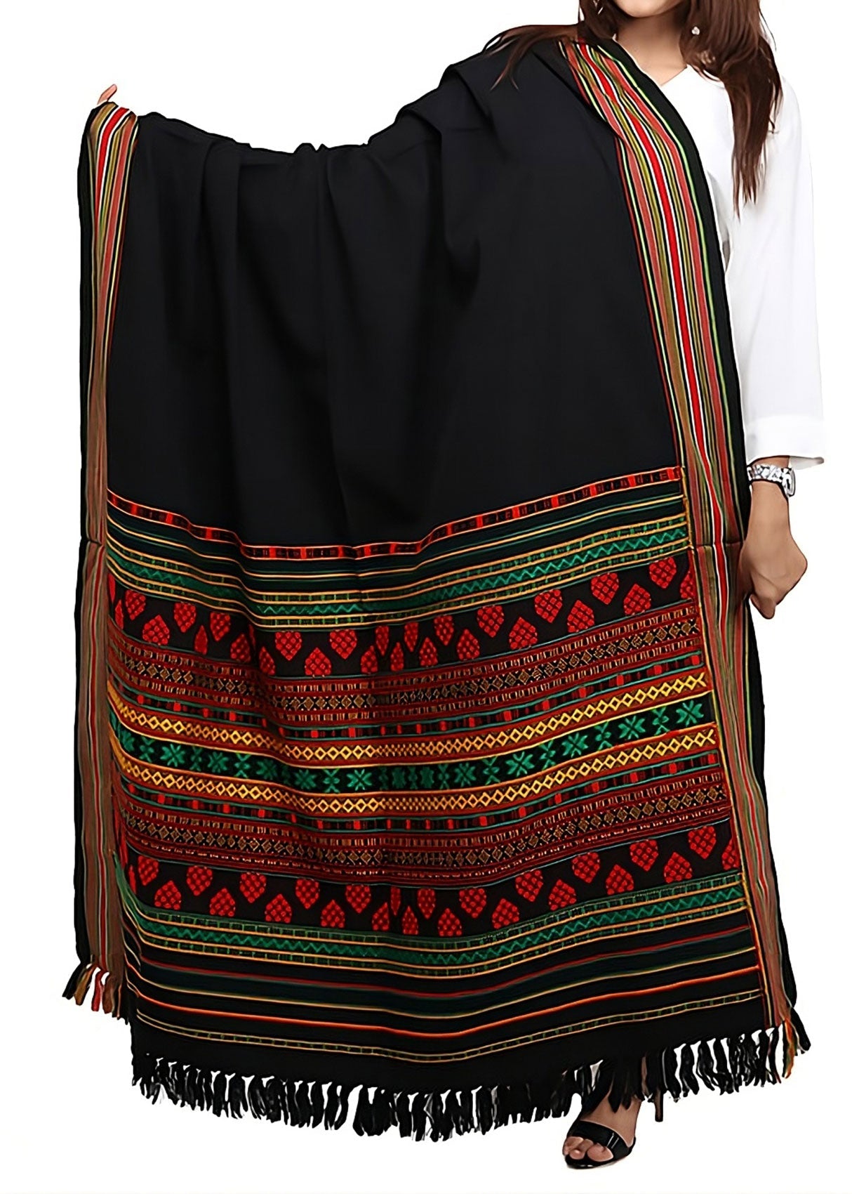 Mominas Timeless Mehrabi Tharri: Red, Green