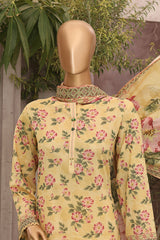 Magic By HZ Unstitched 3 Piece Airjet Digital Printed Lawn Suit-MPC-570