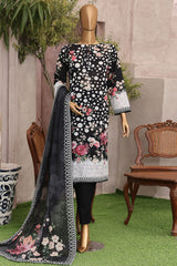 Magic By HZ Unstitched 3 Piece Airjet Digital Printed Lawn Suit-MPC-575