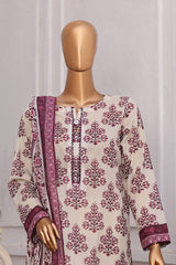 Magic By HZ Unstitched 3 Piece Airjet Digital Printed Lawn Suit-MPC-578