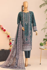 Magic By HZ Unstitched 3 Piece Airjet Digital Printed Lawn Vol-02 Suit-MPC-584