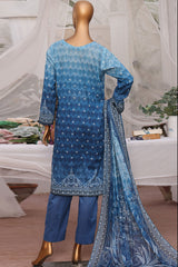 Magic By HZ Unstitched 3 Piece Airjet Digital Printed Lawn Suit-MPC-586