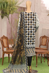Magic By HZ Unstitched 3 Piece Airjet Digital Printed Lawn Suit-MPC-587