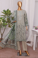 Magic By HZ Unstitched 3 Piece Airjet Digital Printed Lawn Suit-MPC-588