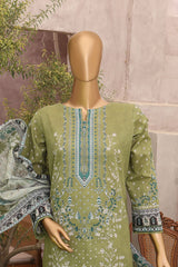 Magic By HZ Unstitched 3 Piece Airjet Digital Printed Lawn Suit-MPC-589