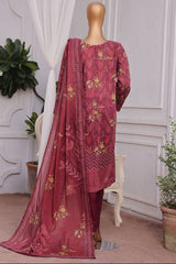 Magic By HZ Unstitched 3 Piece Airjet Digital Printed Lawn Suit-MPC-595