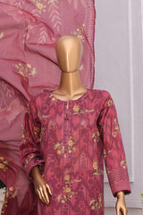 Magic By HZ Unstitched 3 Piece Airjet Digital Printed Lawn Suit-MPC-595