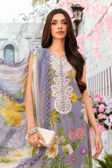M.Prints By Maria B Unstitched 3 Piece Eid Edit Summer Suit-MPT-04-A