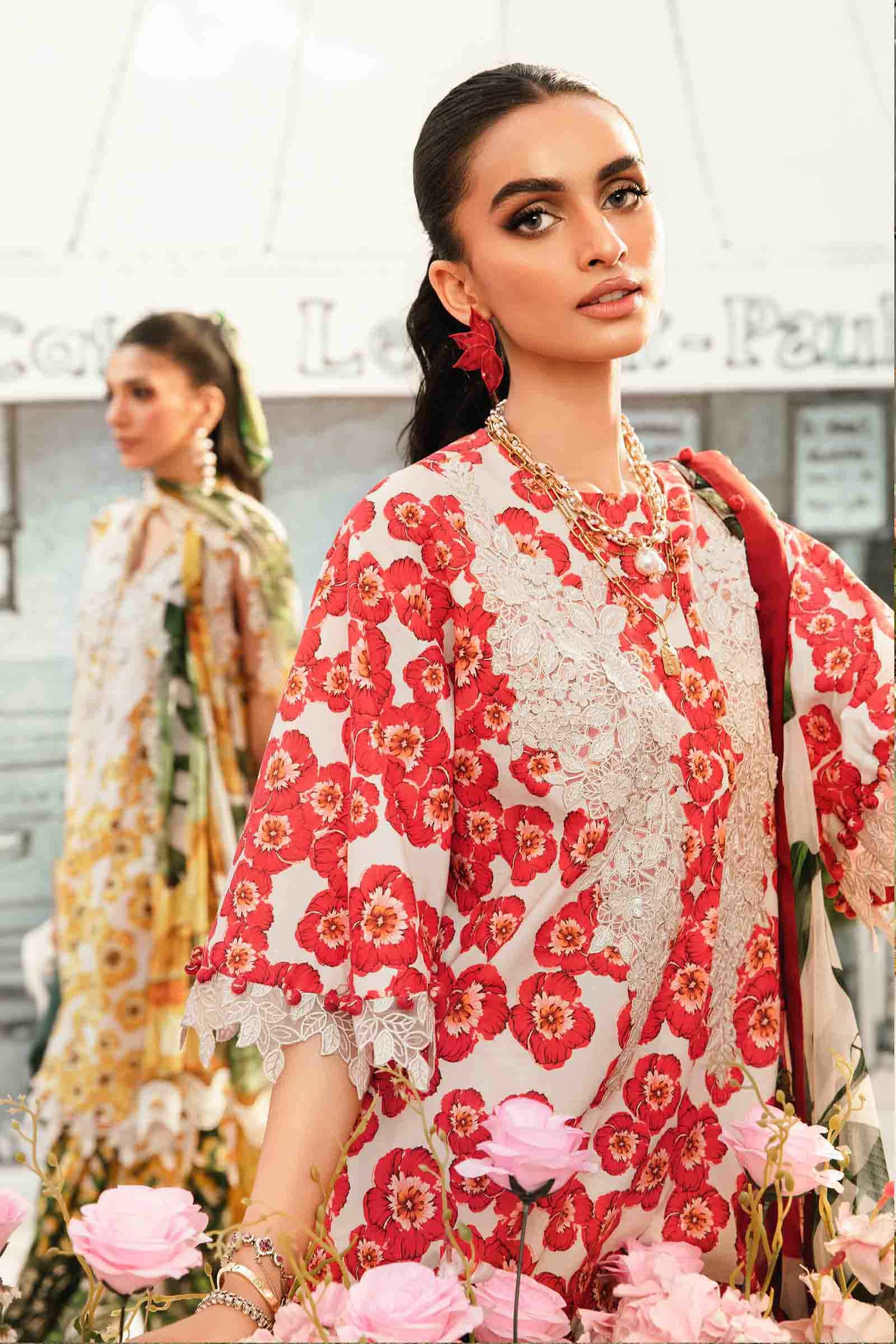 M.Prints By Maria B Unstitched 3 Piece Eid Edit Summer Collection'2025-MPT-06-B