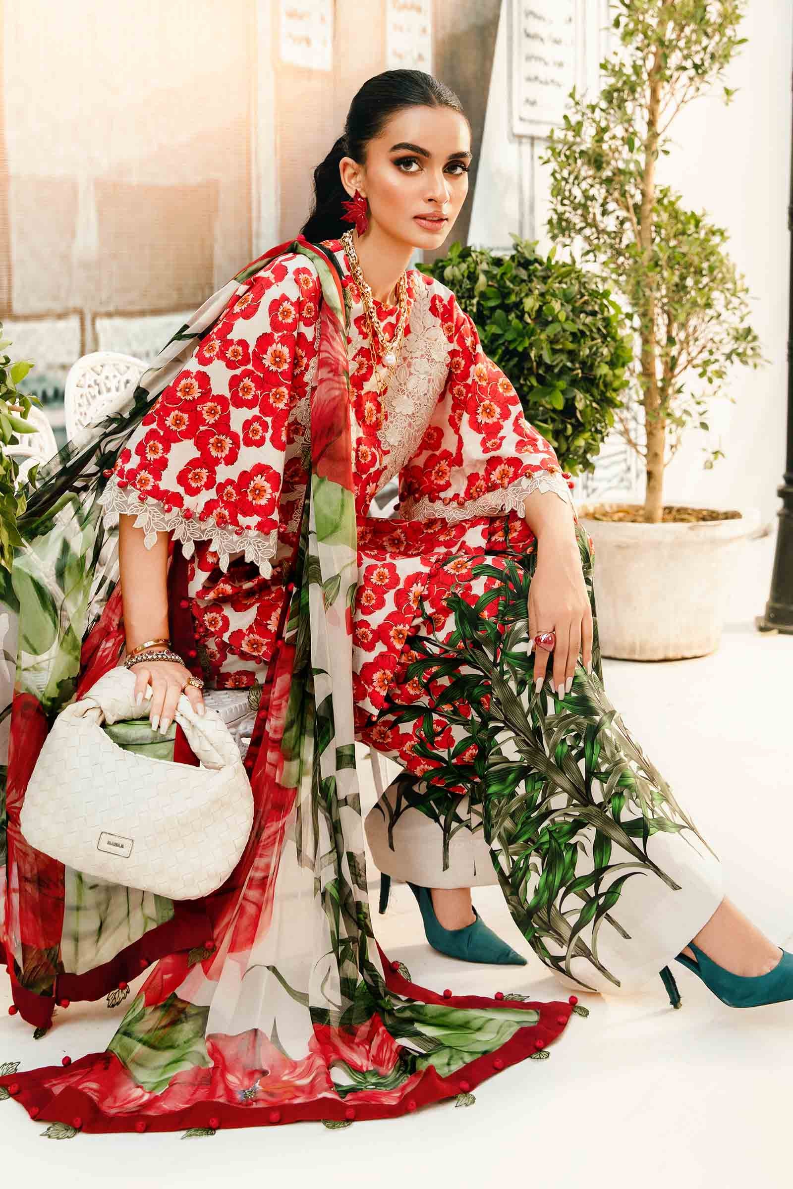 M.Prints By Maria B Unstitched 3 Piece Eid Edit Summer Collection'2025-MPT-06-B