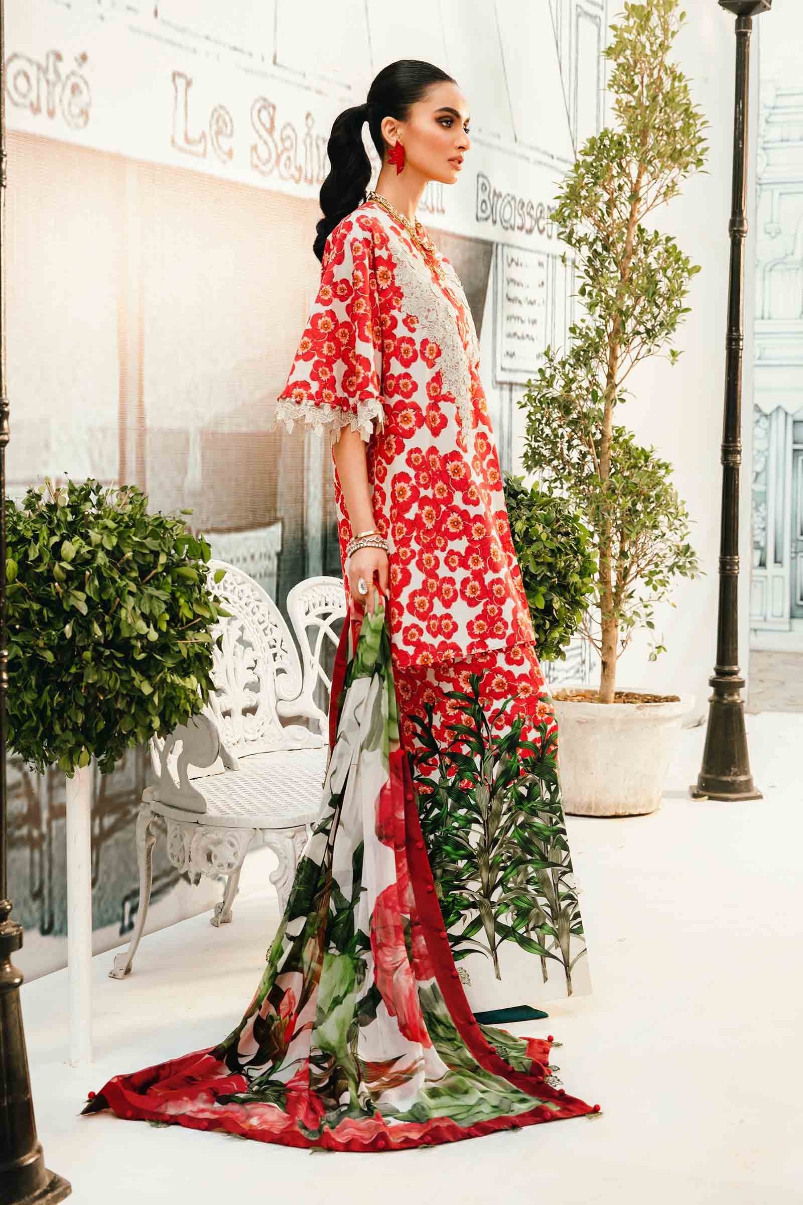 M.Prints By Maria B Unstitched 3 Piece Eid Edit Summer Collection'2025-MPT-06-B