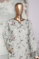 Muse Luxury By HZ Unstitched 3 Piece Emb Raw Silk Suit-MRE-130