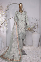 Muse Luxury By HZ Unstitched 3 Piece Emb Raw Silk Suit-MRE-130