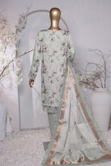 Muse Luxury By HZ Unstitched 3 Piece Emb Raw Silk Suit-MRE-130