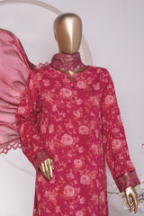 Muse Luxury By HZ Unstitched 3 Piece Emb Raw Silk Suit-MRE-151