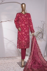 Muse Luxury By HZ Unstitched 3 Piece Emb Raw Silk Suit-MRE-151