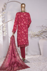 Muse Luxury By HZ Unstitched 3 Piece Emb Raw Silk Suit-MRE-151