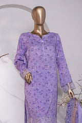Muse Luxury By HZ Unstitched 3 Piece Emb Raw Silk Suit-MRE-155