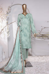 Muse Luxury By HZ Unstitched 3 Piece Emb Raw Silk Suit-MRE-156
