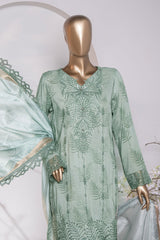 Muse Luxury By HZ Unstitched 3 Piece Emb Raw Silk Suit-MRE-157