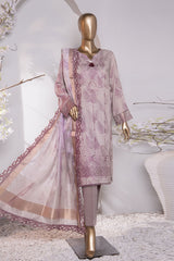 Muse Luxury By HZ Unstitched 3 Piece Emb Raw Silk Suit-MRE-159