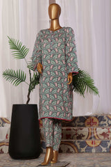 HZ Unstitched 2 Piece Co Ords Mid Summer Printed Lawn Suit-MSC-1051