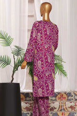 HZ Unstitched 2 Piece Co Ords Mid Summer Printed Lawn Suit-MSC-1052