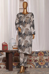 HZ Unstitched 2 Piece Co Ords Mid Summer Printed Lawn Suit-MSC-1054