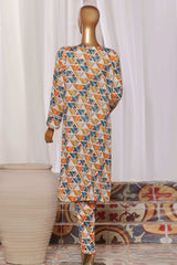HZ Unstitched 2 Piece Co Ords Mid Summer Printed Lawn Suit-MSC-1055